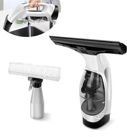 Rechargeable Cordless window vacuum cleaner, Power Window Vacuum Cleaner Kit, Window Wiper, Power Window/Tile/Mirror cleaning tool, Car Window Cleaning Tools Water Tank 150ml