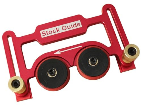 Spacnana Alimentateur de Presse pour Scie à Table, Alliage d'aluminium avec Rouleaux à Double Roulement pour une Coupe de Bois Stable et une Précision Améliorée pour les Menuisiers