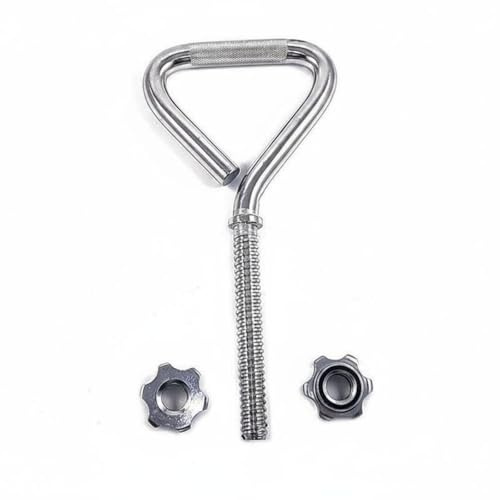 2 Piezas Mango Ajustable de Kettlebell Uso en Casa y Gimnasio Convertidor de Mancuernas a Kettlebell Agarradera Cómoda, Plateado, style to 2