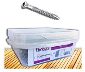 1000 vis terrasse INOX A2 - Torx 25 à tête réduite crantée - Diamètre 5mm - Longueur 60 mm