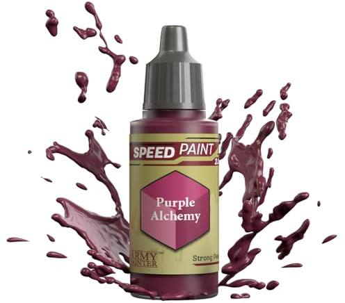 The Army Painter Speedpaint Purple Alchemy 2.0, Single Modellbau Acrylfarbe 18ml Einschichtige Lackierlösung Für Fantasy Tabletop Miniatures Like Warhammer 40k Figuren und DnD Miniatures