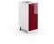 Vicco Midischrank Fame-Line, Bordeaux Hochglanz/Weiß, 30 x 81.6 cm ohne Arbeitsplatte