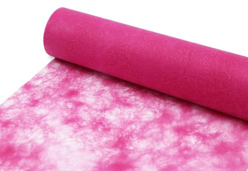 Sizocloud® Tischläufer Tischband (Fuchsia-Pink, 30 cm breit)
