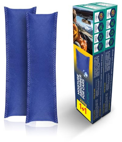 ToM PaR Deumidificatore per Auto 440g | 2er confezione | Assorbitore di Umidità | Cuscino Anticondensa contro Umidità e Muffa | Ideale per Auto, Caravan e Garage