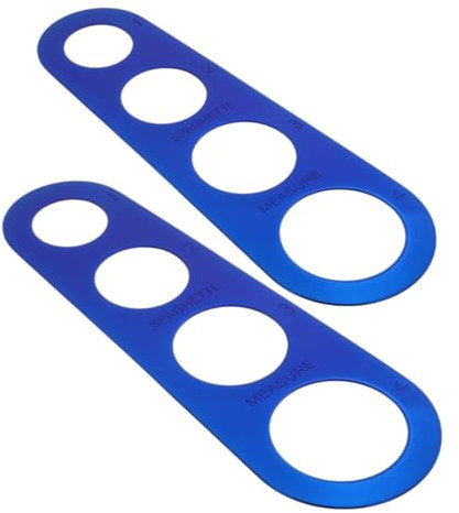 DOITOOL 2piezas Regla Para Pasta De Acero Inoxidable Medidor De Espaguetis Guía De Medición De Fideos Para Cocinar Utensilio De Cocina Esencial Para Hacer Pasta