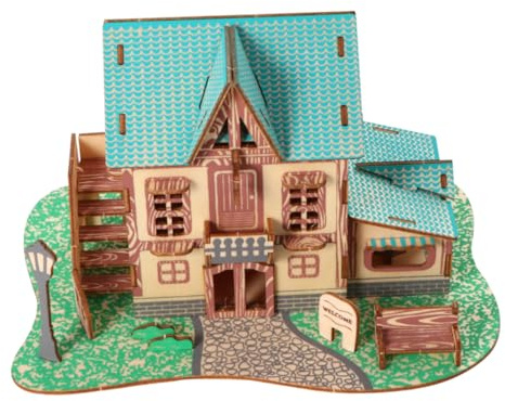 BESTonZON 3d Wooden Puzzle Toy Educational Wood Puzzle Toy for Adults and Boys and Girls Creative Handcraft Kit for Learning and Play