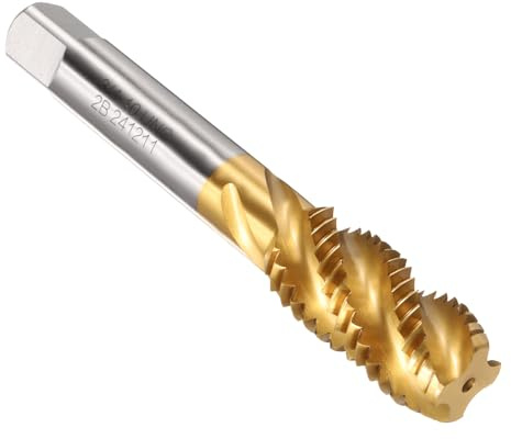 QUARKZMAN Mechas Helicoidales, 3/4-10 UNC 2B Acero Rápido (HSS) Recubrimiento De Titanio Para Roscado A Máquina Fresado De Roscas Herramienta De Roscado, 2pcs