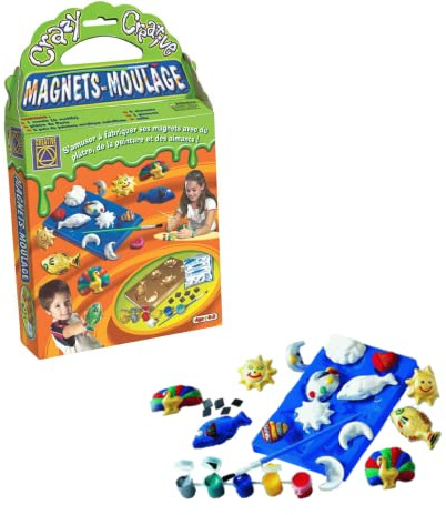 BSM Creative - Kit de création de magnets moulage pour enfant - Imaginer, inventer, créer, idéle pour les enfants à partir de 4 ans - Loisir et loisir créatif pour enfant - CT 5158