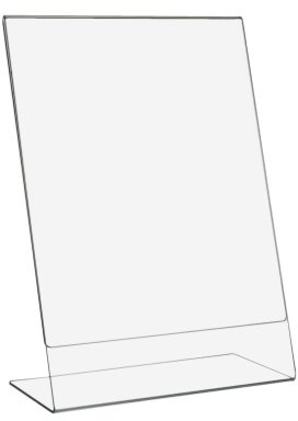 DIN A3 L-Ständer/Werbeaufsteller im Hochformat aus Acrylglas - Zeigis®