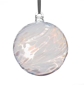 Bröllopspresent vänskapsboll, 10 cm, diamant, presentförpackning med band och presentetikett