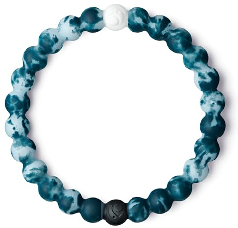 Lokai Hawaiian Silicone Beaded Bracelet for Women & Men, The Surf Collection - Ohana, (Small, 6 Inch Circumference) - Silicone Jewelry Fashion Bracelet Slides-On for Comfortable Fit