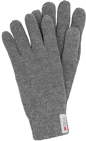Indicode Herren Jason Handschuhe Fleece Futter | Herrenhandschuhe Damenhandschuhe Grey Mix, XL/XXL