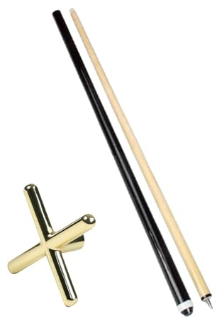 F Fityle Billard Pool Queue Bridge Stick Set Brückenkopf Holz Einfach Zusammenzubauen Praktische Billard Queue Halterung für Spieler Billardhaus
