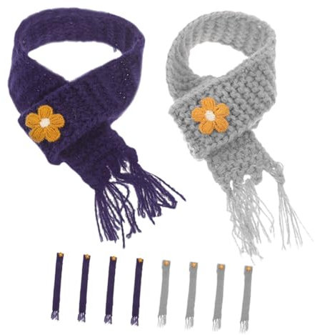 COSMEVIVI 10stücke Mini Puppe Schal Weinflaschenschal Dekorativ Partygeschenk Minipuppenzubehör Minihauszubehör Austauschbarer Schal Kawaii Design DIY Zubehör