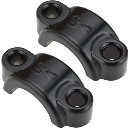 Create idea 2 morsetti M6 per leva del freno, in alluminio, per cilindro principale della frizione, staffa di fissaggio, adatto per manubri di bici elettriche da 22 mm, colore nero