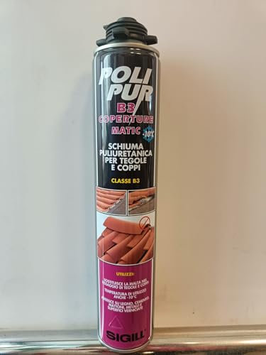 Schiuma Poliuretanica per tegole e coppi Professionale Classe B3 4 stagione -10C° +35C° erogazione con pistola (1)