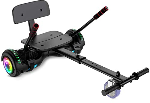 SISIGAD Hoverkart, accessoire réglable pour siège d'hoverboard, compatible avec les hoverboards de 16,5 cm/20,3 cm/25,4 cm (hoverboard non inclus)