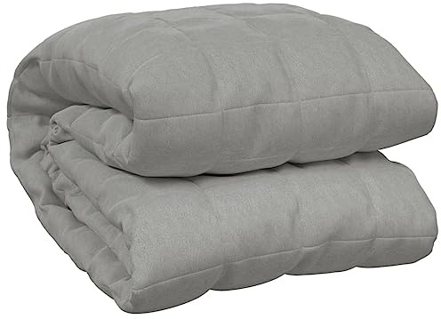 vidaXL Manta con Peso Tela Gris 200x230 cm 9 kg