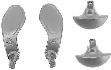 4 Pcs Game Controller Back Paddles, Botones Traseros de Metal para Edge Wireless Controller, Botón de Bloqueo del gatillo Trasero del Mando de Acero Inoxidable (Plata)