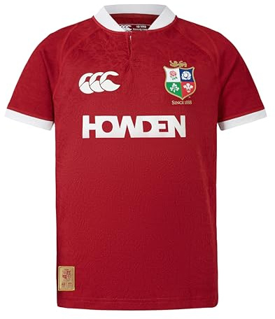 Canterbury Unisexe Enfants British and Irish Lions Replica Chemise, Red Dahlia, 140 EU