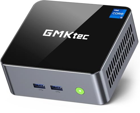 GMKtec M3 Ultra Mini PC with Intel Core i7 12700H (14C/20T 4.7 GHz), 16GB DDR4 RAM+512GB NVMe SSD, Mini Desktop Computer Iris XE Graphics, Triple 4K Display, WiFi 6, BT5.2, USB-C