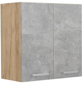 Vicco Hängeschrank R-Line, hängender Küchenschrank, Beton, 60 cm
