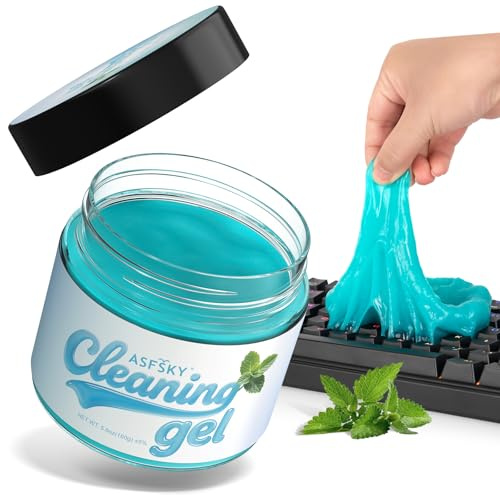 ASFSKY Tastatur Reinigungsgel Auto Reinigungsgel für den Innenraum Auto Schleim Reiniger Auto Zubehör Innenraum Cleaning Gel Universeller für Laptop, Drucker, Kameras (Himmelblau)
