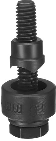 QUARKZMAN Idraulica per Perforazione per Lamiera, Punzone Fori 10mm kit Punzoni Idraulici Manuale Precisione Taglio Acciaio Inossidabile con Gambo Esagonale Esterno per Lamiere Lavelli, Nero