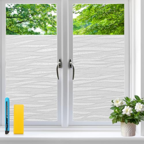 Aurathon Vinilos para Cristales Mate Vinilo Ventana Privacidad 44.5x200cm