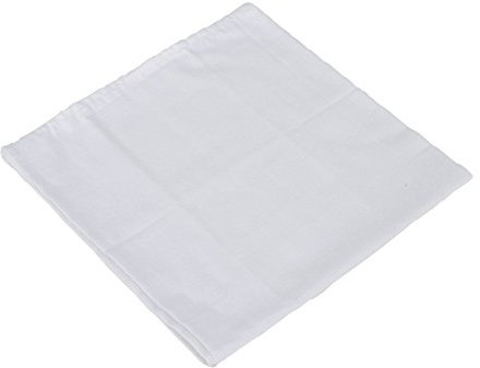 BABY-PLUS Molton Tuch 76x76cm, weiß 5er Pack