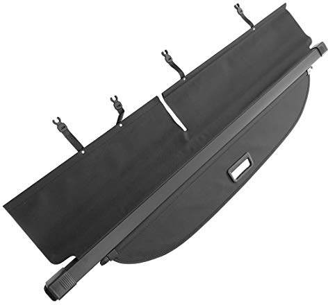 OREALTOOL Laderaumabdeckung Kofferraum Schutz Abdeckung Cargo Cover für 2006-2012 Schwarz Ausziehbar Kofferraumabdeckung Rollo