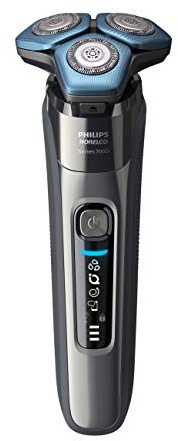 Philips Norelco Men's Electric Shaver 7100, Red, 45 Blades, SenseIQ Technology, Smart Hair Sensor, Motion Control, Wet & Dry Use, Rechargeable Lithium-Ion Battery, Up to 60 Minutes Cordless Shave