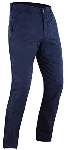 Bikers Gear Australia Jeans Blue Pantalones Vaqueros Chinos Azules con Forro de Kevlar para Motocicleta, protección CE 1621-1, 30 para Hombre