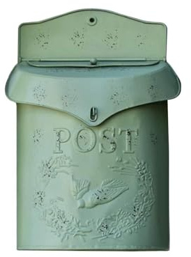 Genérico Buzón De Metal para Granja, Elegante Buzón De Correos Vintage, Buzón Montado En Pared, Decoración Rústica para Exteriores para Oficina De Negocios