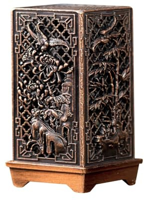 Porta incenso decorativo con coperchio, bruciatore di incenso con coperchio, porta incenso chiuso, bruciatore di incenso con coperchio, porta incenso coperto, bruciatore di incenso in ceramica con
