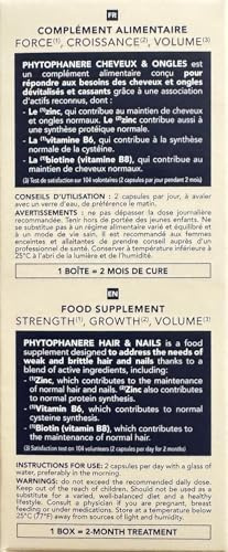 2 MESI DI TRATTAMENTO (120 Capsule) di Phytophanere - Integratore Alimentare per Capelli e Unghie Fortificante Naturale - Riacquistano FORZA, CRESCITA e VOLUME