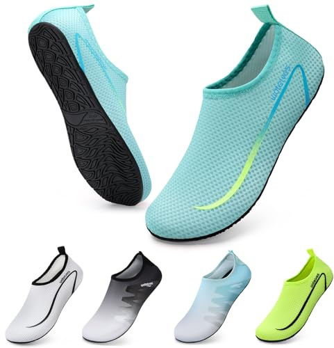 WateLves Zapatos AcuáTicos Zapatos AcuáTicos Neutros Secos Antideslizantes Snorkel De Surf Zapatos Descalzos Zapatos De Piscina Zapatos De Playa Zapatos De Agua A Azul Cielo 38/39