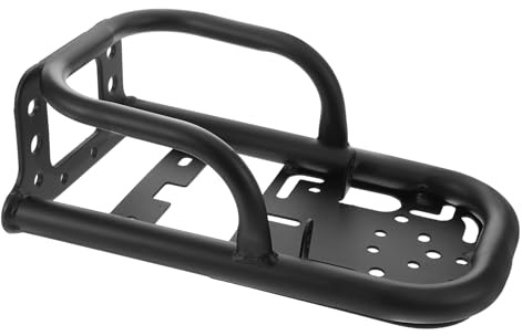 Mikinona Universal Rear Bike Rack for Electric Bicycle, Adjustable Steel Rear Seat Cargo Rack Large Storage Capacity, Compatible Electric Bikes and Bicycles for Commuting and Travel