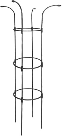 Tutor para Jardín para Plantas Trepadoras | Inoxidable Estable para Enredaderas | Enrejado con Tope de Flor y Seta,para Enredaderas, Rosas, Clemátides, Hortalizas, Pepinos, Hortensias, Jazmines, Potos