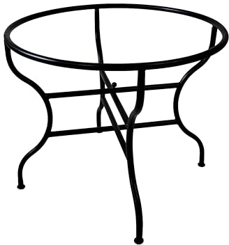 Bordsunderrede runt H75 tillverkat av metall, handsmitt, svart 100 cm | Det runda bordsunderredet utgör basen för en separat bordsskiva och visar en rostpatina som skapats i ett syrabad på ytan.