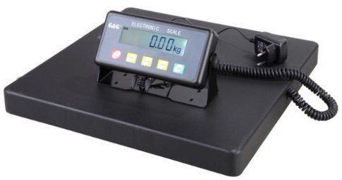 GundG Paketwaage PSB Balance pèse-colis numérique avec surface de pesage en fonte d'aluminium 40 נ40 cm 300kgx100g//20kgx50g