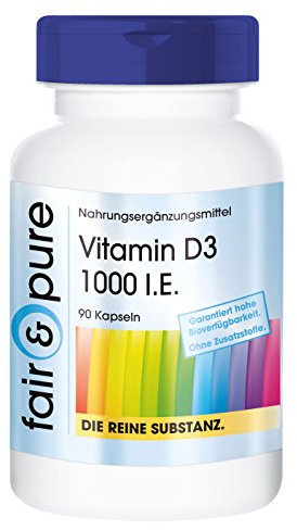 Fair & Pure® - Vitamina D3 1000 I.U. - Colecalciferolo - 90 Capsule