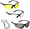 voltX 3 x CONSTRUCTOR' BIFOCAL Reading Safety Glasses (+3.5 Dioptre Clear, Yellow & Smoke Lens) UKCA & CE EN166f certified/Cycling Sports Glasses Wraparound Style + Safety Cord with headstop