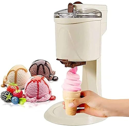 Heladera Con Compresor En Casa Heladera, Máquina Automática De Helado Suave 1L Máquina De Helado De Gran Capacidad Para Yogur Helado, Sorbete, Incluidas Recetas Recipiente De Helado Extraíble