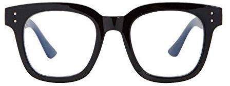 Madison Avenue Blue Light Blocking Glasses for Women, Anti Blue Ray Computer Gaming Glasses, Anti Eyestrain UV Glare(Black)