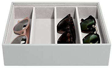 Stackers Pebble Grey Classic Medium Jewellery Box Sunglasses Layer