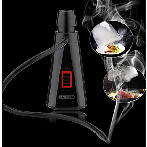 GaoYunQin Smoking Gun Smoke Infuser Set Small Kitchen Smoker Cold Smoke for Food and Drinks with Cup Lid and Wood Chips Jar