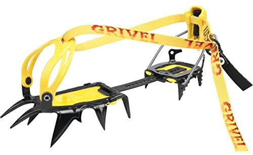 Grivel G12 New-Matic EVO - Kletter-Steigeisen, Schwarz, Gelb - Modern, Classic - Klettern, Bergsteigen - Eis/Schnee