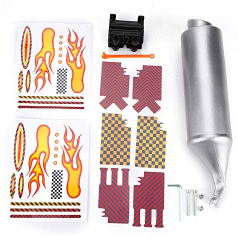 BOROCO Escape De Bicicleta, 1 Pieza Sistema De Audio De Escape De Bicicleta Tubo De Escape De Bicicleta Mini Silenciador De Carbono Redondo Tubo De Escape De Motocicleta Generador De Ruido Accesorios