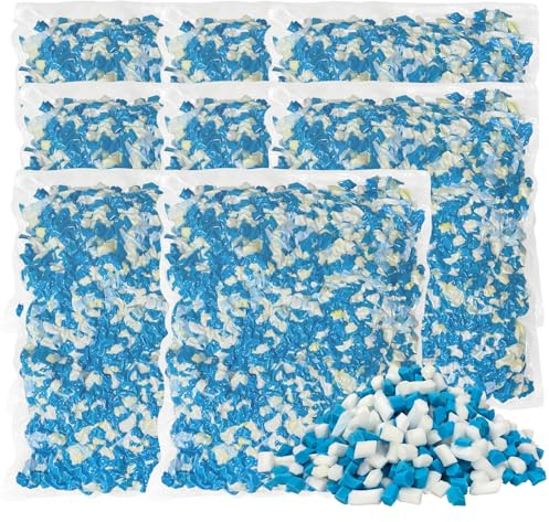 HONEHO 18,6 kg zerkleinerter Memory-Schaum-Füller, Sitzsack-Füller, Gelpartikel hinzugefügt, bequem und weich, sehr geeignet zum Befüllen von Pouffes, Kissen, Hundebetten, Sofakissen